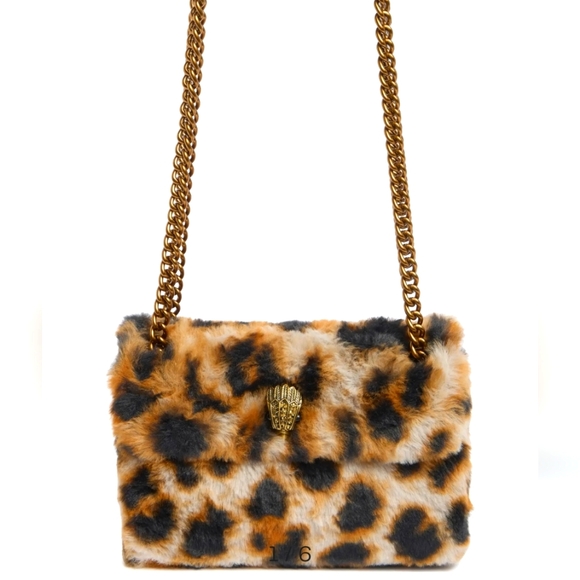 Kurt Geiger Handbags - NWT Kurt Geiger Mini Kew Leopard Print Faux Fur Shoulder Bag
